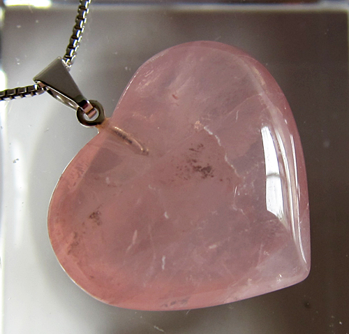 Rose Quartz Heart Pendant