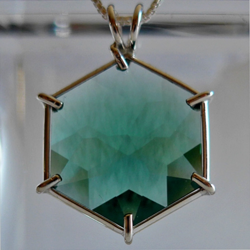 Siberan Green Quartz Flower of Life