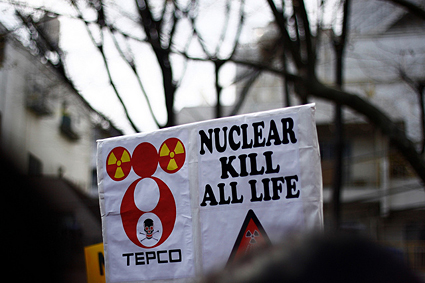 Anti-nuclear protests in Kouenji, Japan. Photo by Matthias Lambrecht.