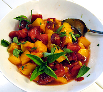 Jane's Peach-Tomato Salsa