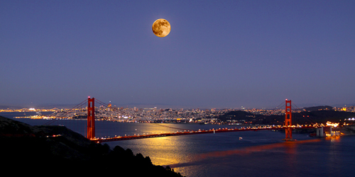 San Francisco Full Moon Courtesy of NASA