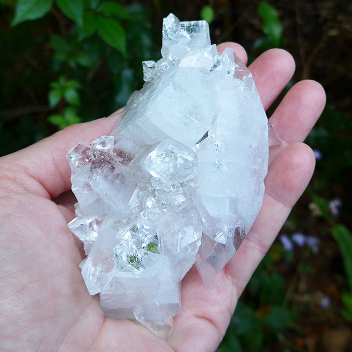 Diamond Face Apophyllite Druzy Cluster