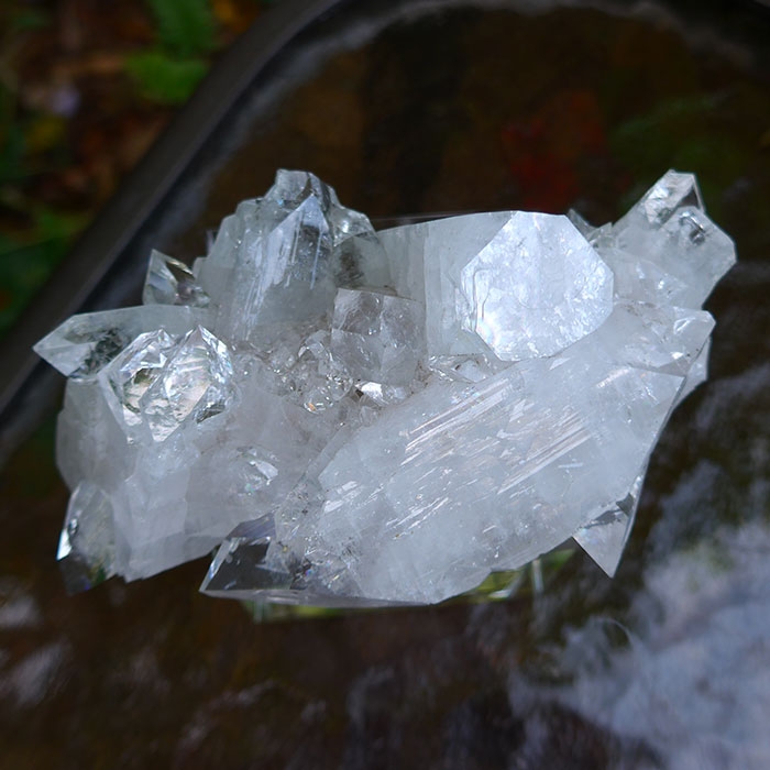 Diamond Face Apophyllite Druzy Cluster