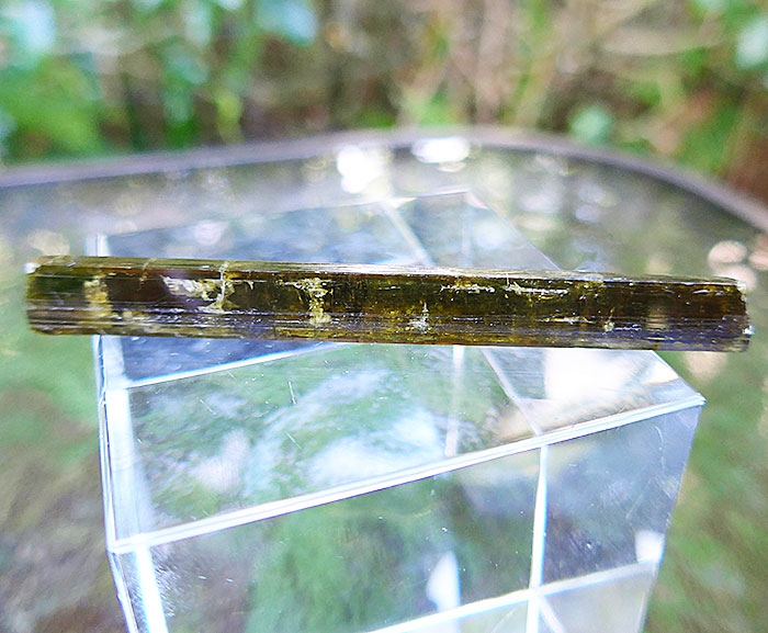 Long Olive Green and Umber Epidote Specimen